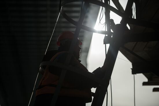 Crimean Bridge under construction