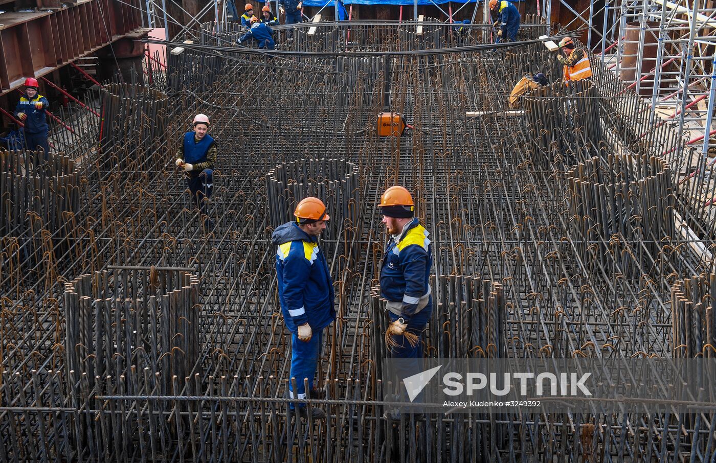 Crimean Bridge under construction