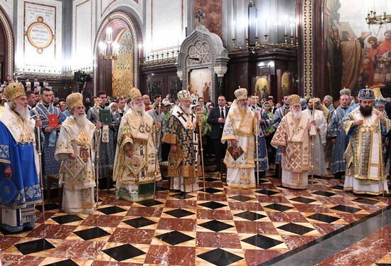 Divine Liturgy in Cathedral of Christ the Savior