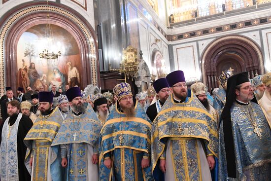 Divine Liturgy in Cathedral of Christ the Savior