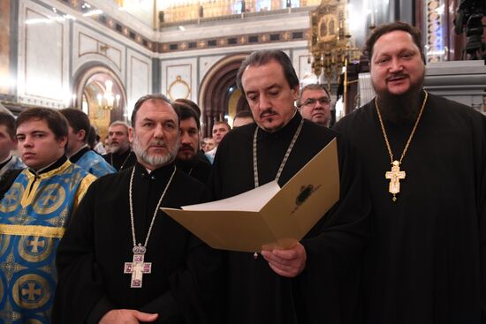 Divine Liturgy in Cathedral of Christ the Savior