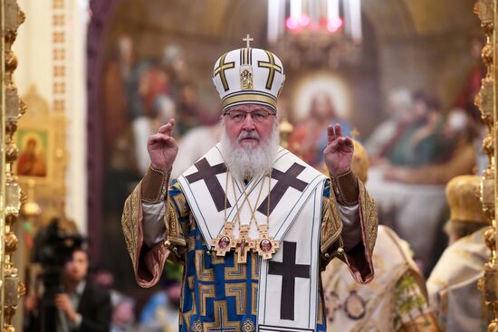 Divine Liturgy in Cathedral of Christ the Savior