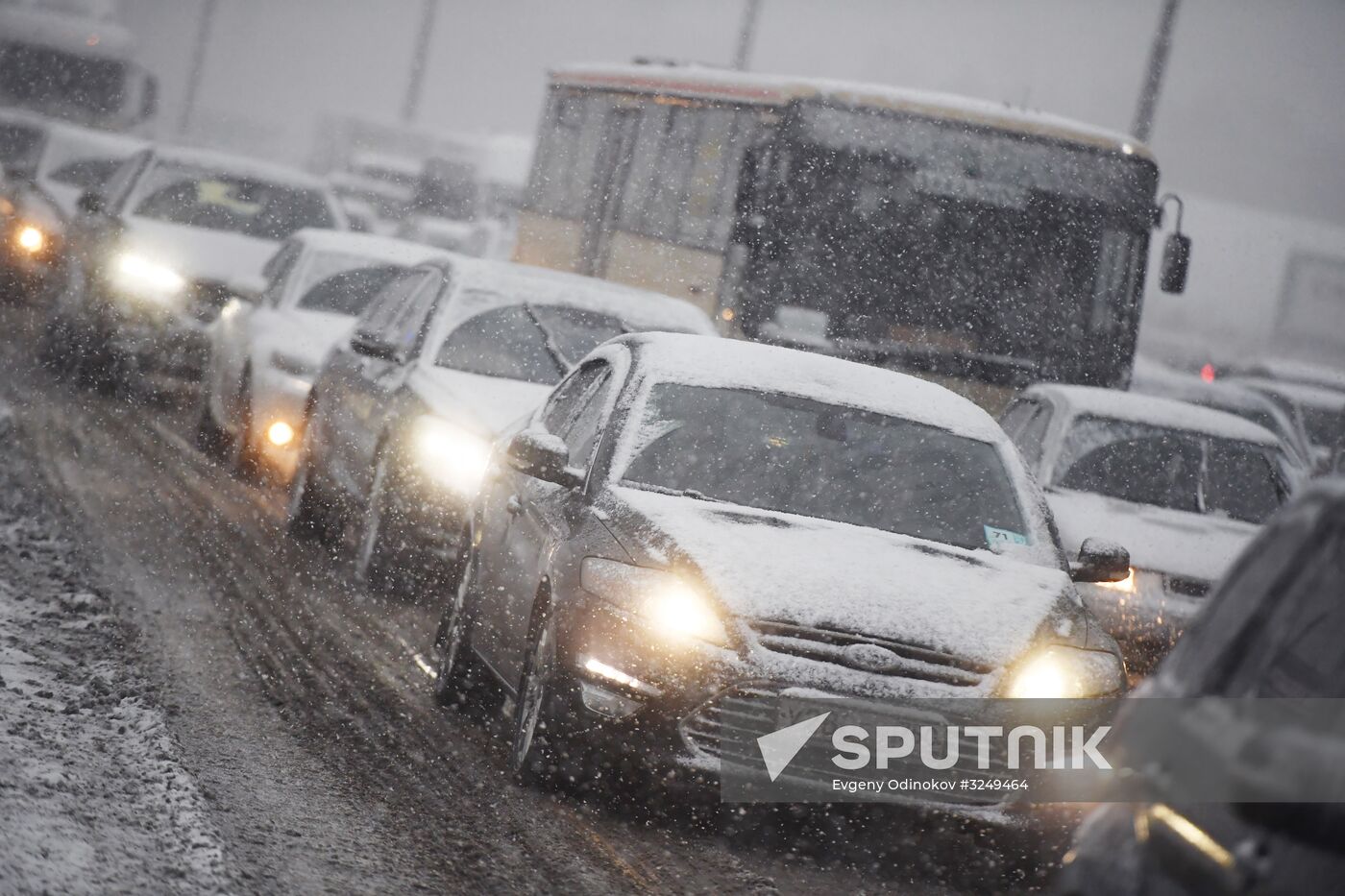 Traffic congestion in Moscow