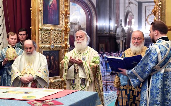 Divine Liturgy in Cathedral of Christ the Savior
