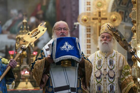 Divine Liturgy in Cathedral of Christ the Savior