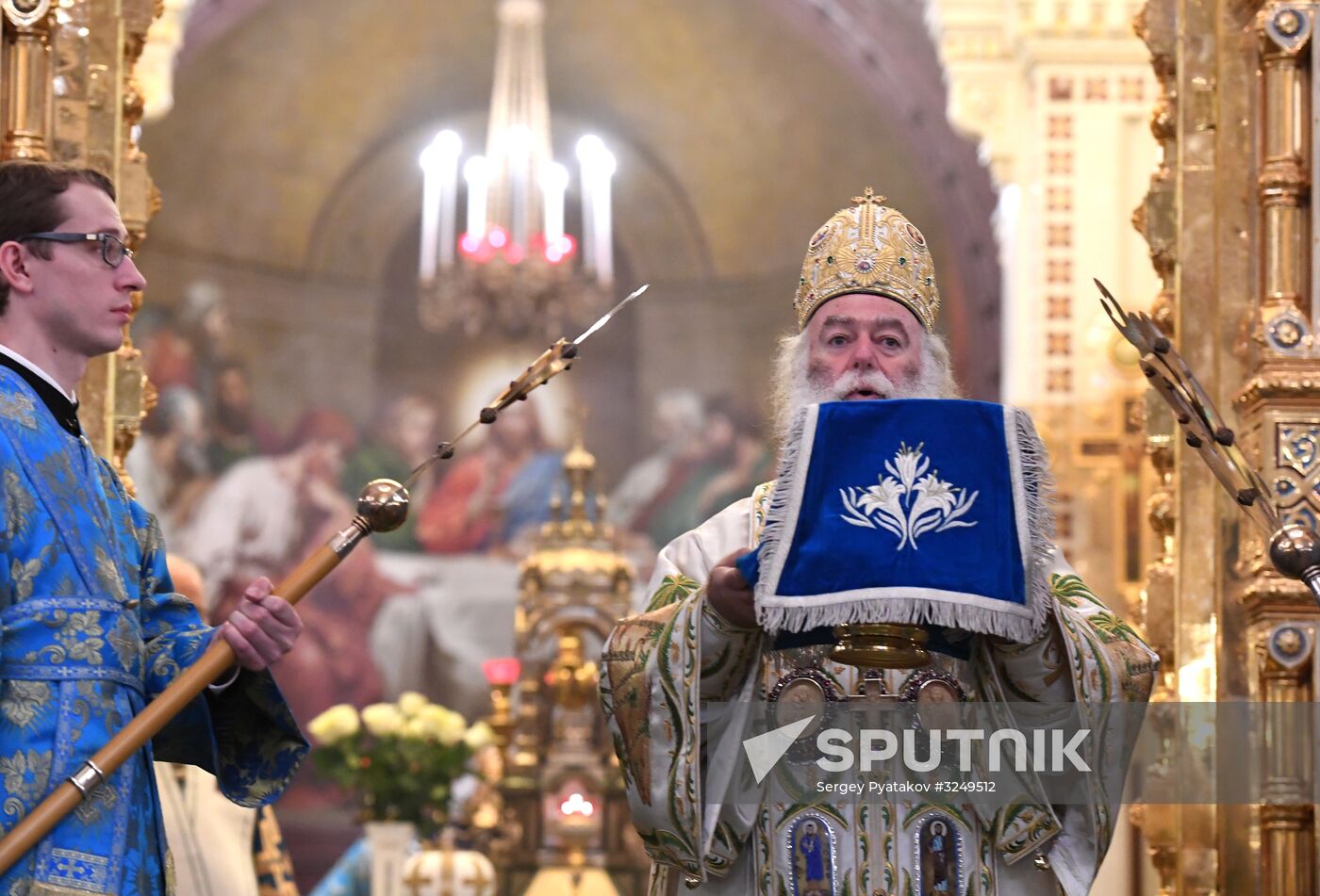 Divine Liturgy in Cathedral of Christ the Savior