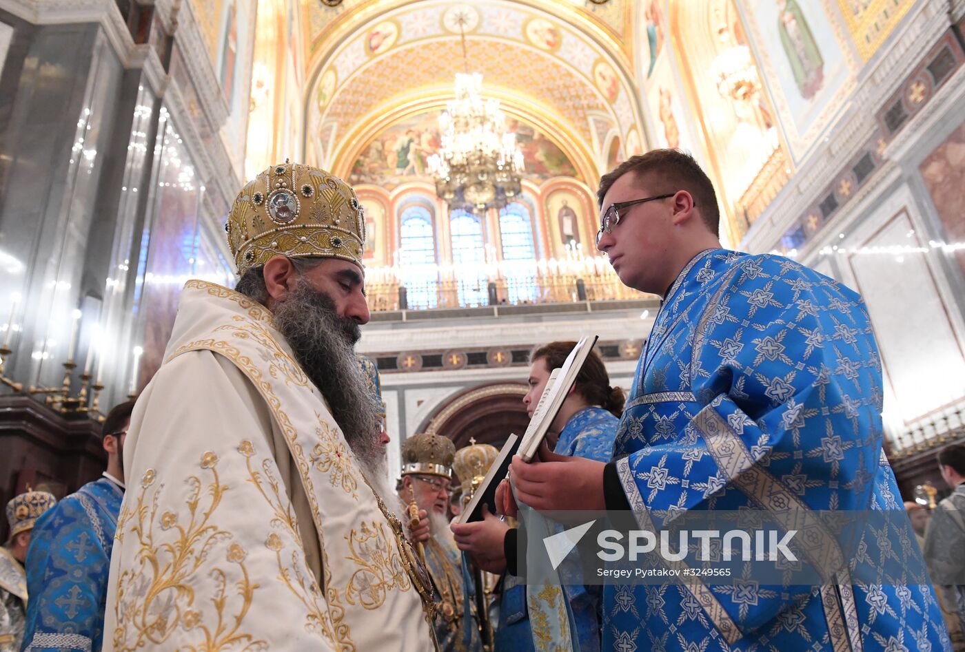 Divine Liturgy in Cathedral of Christ the Savior