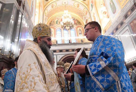 Divine Liturgy in Cathedral of Christ the Savior