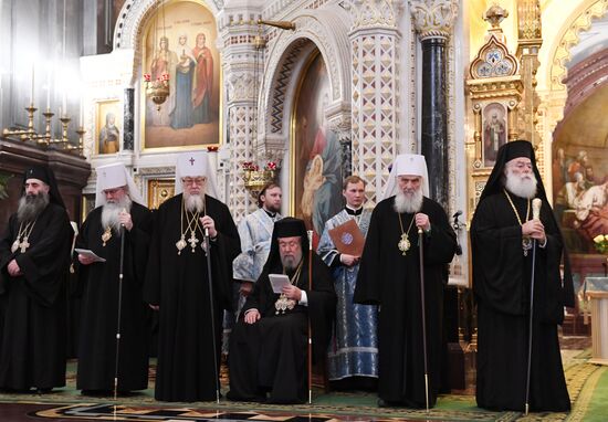 Divine Liturgy in Cathedral of Christ the Savior