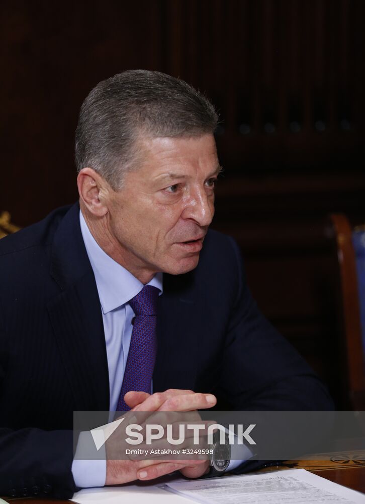 Russian Prime Minister Dmitry Medvedev chairs meeting with his deputies