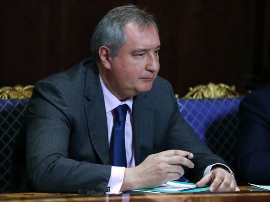 Russian Prime Minister Dmitry Medvedev chairs meeting with his deputies