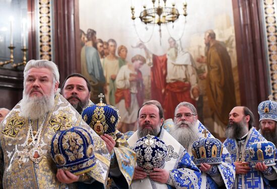 Divine Liturgy in Cathedral of Christ the Savior