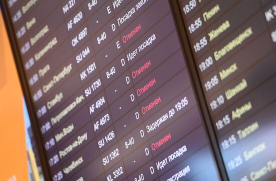 Flight delays in Sheremetyevo