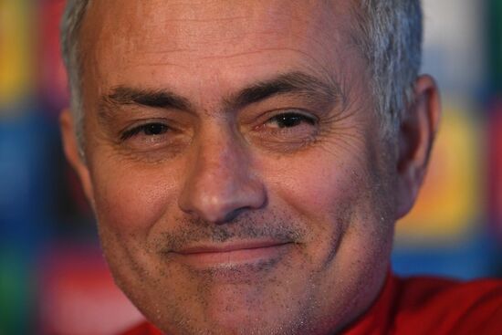 Football. Champions League. Manchester United's training session