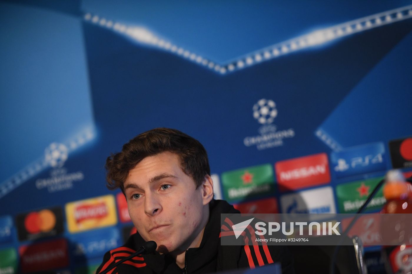 Football. Champions League. Manchester United's training session