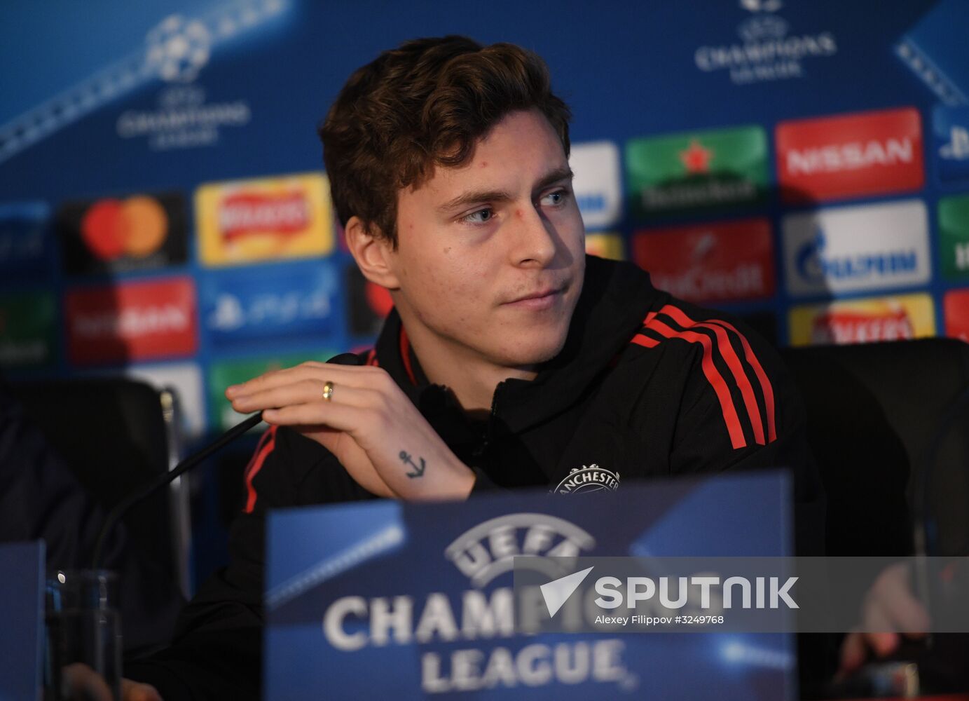 Football. Champions League. Manchester United's training session