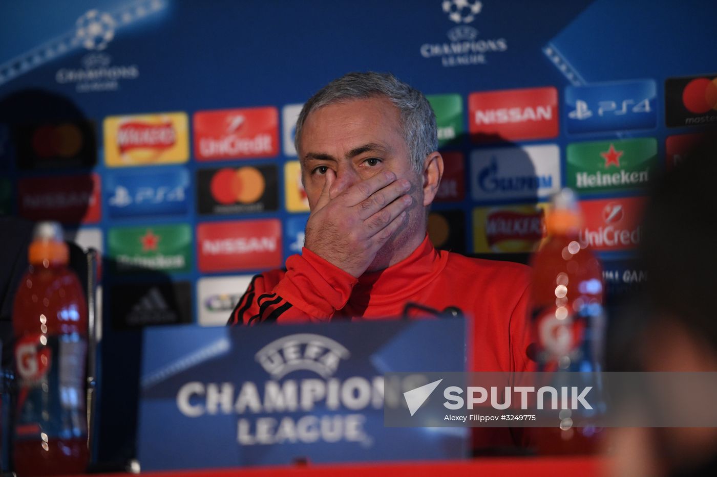 Football. Champions League. Manchester United's training session