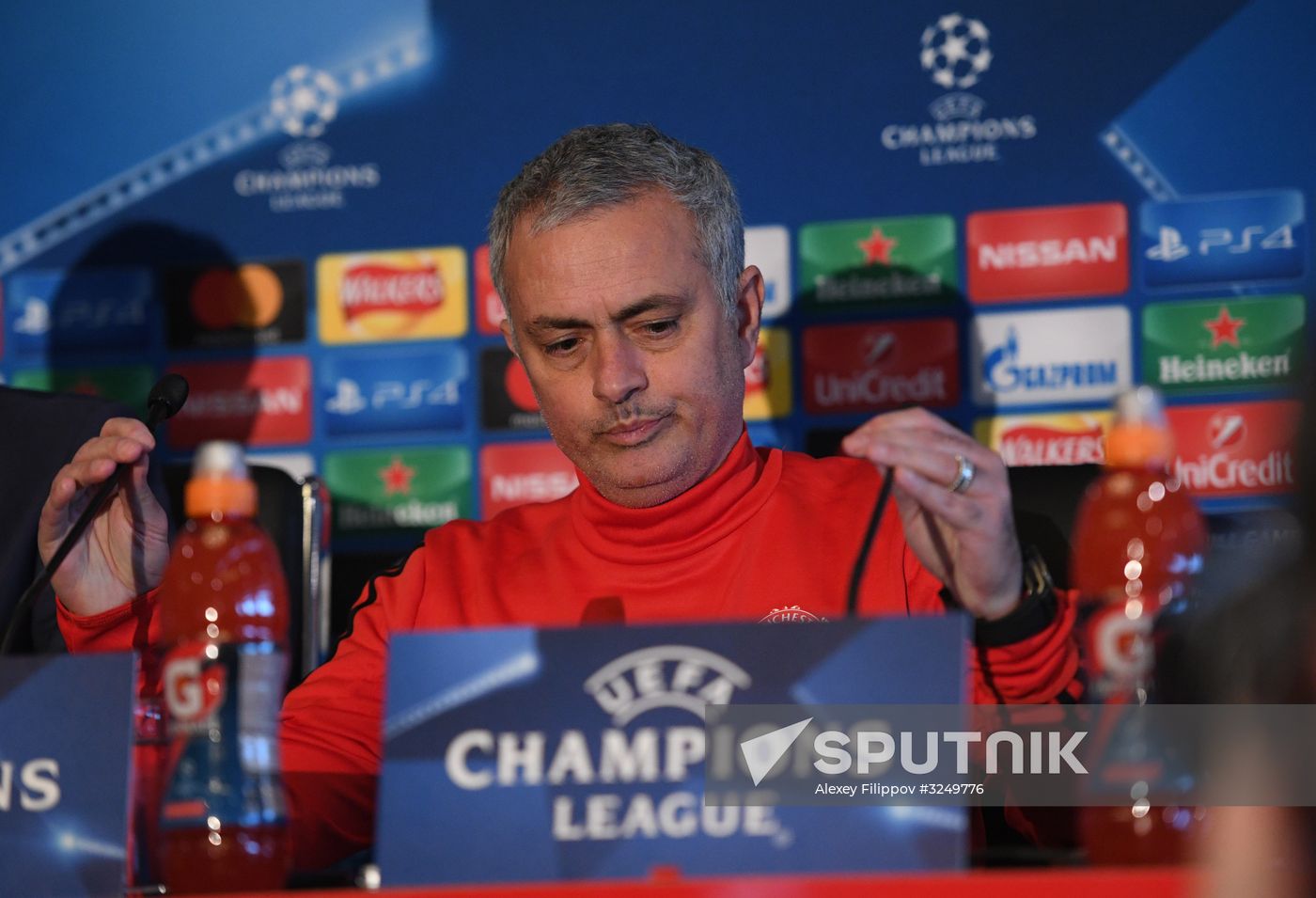 Football. Champions League. Manchester United's training session
