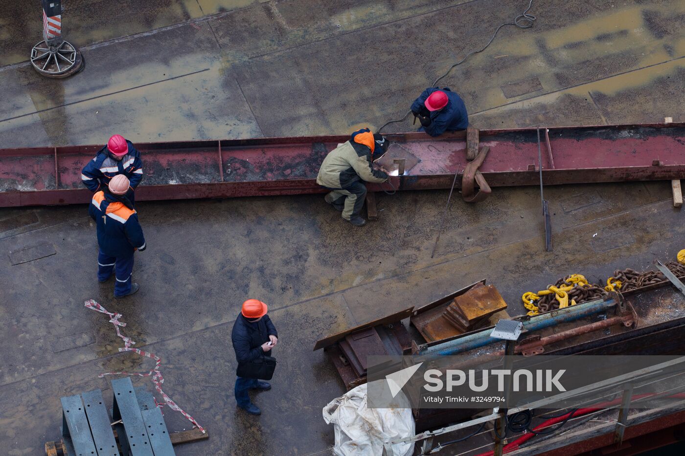 Crimean Bridge under construction