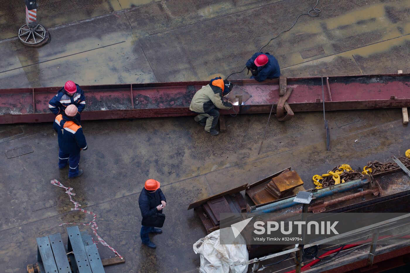 Crimean Bridge under construction