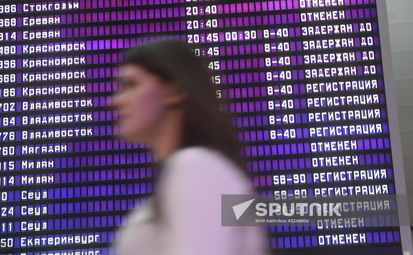 Flight delays in Sheremetyevo Airport