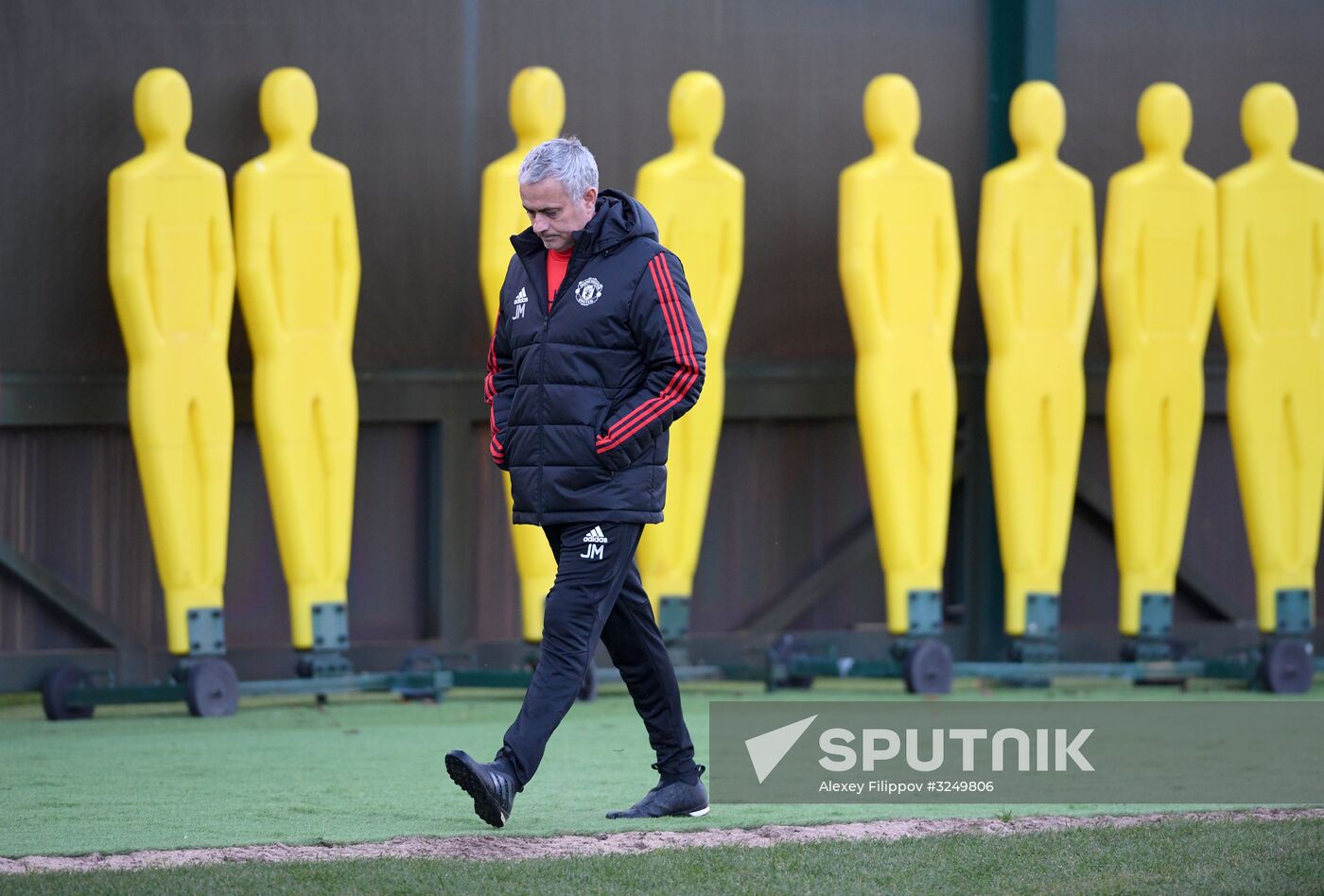 Football. Champions League. Manchester United's training session