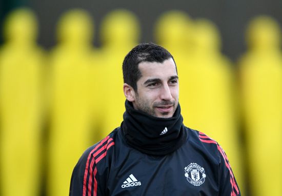 Football. Champions League. Manchester United's training session