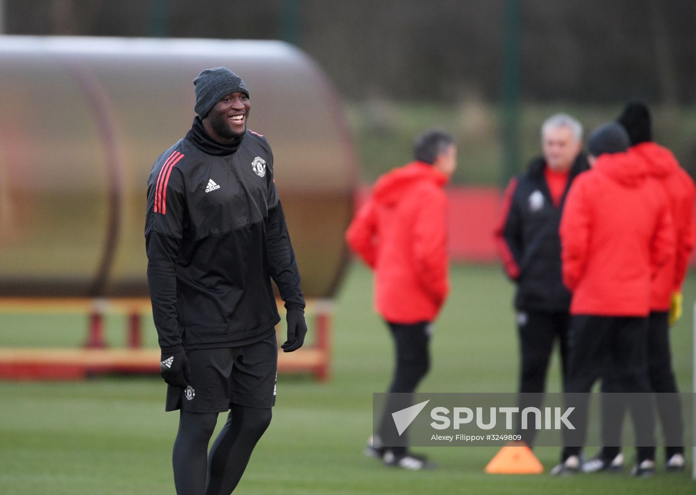 Football. Champions League. Manchester United's training session