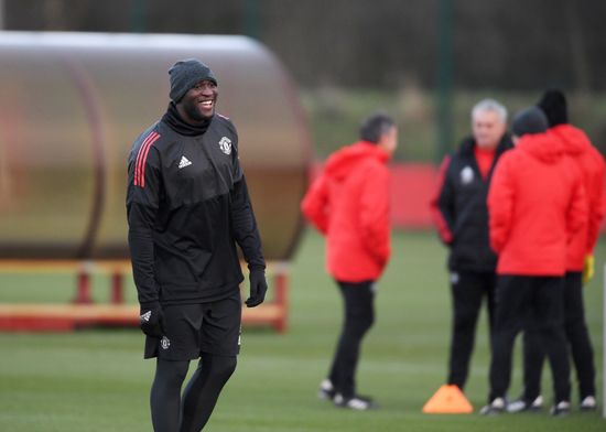 Football. Champions League. Manchester United's training session