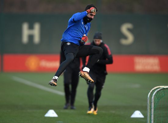 Football. Champions League. Manchester United's training session
