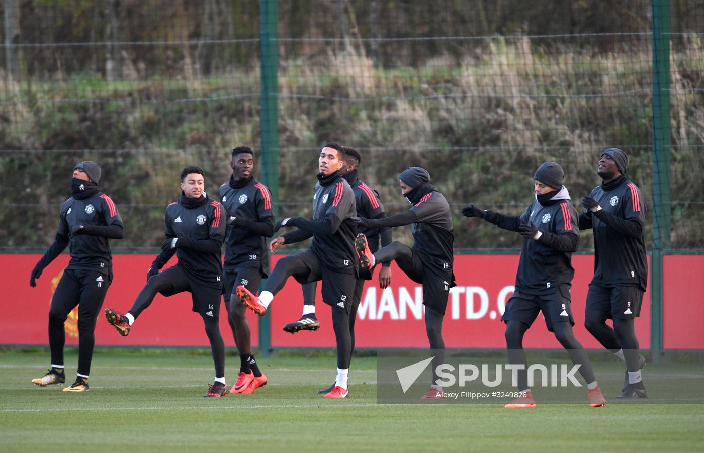 Football. Champions League. Manchester United's training session