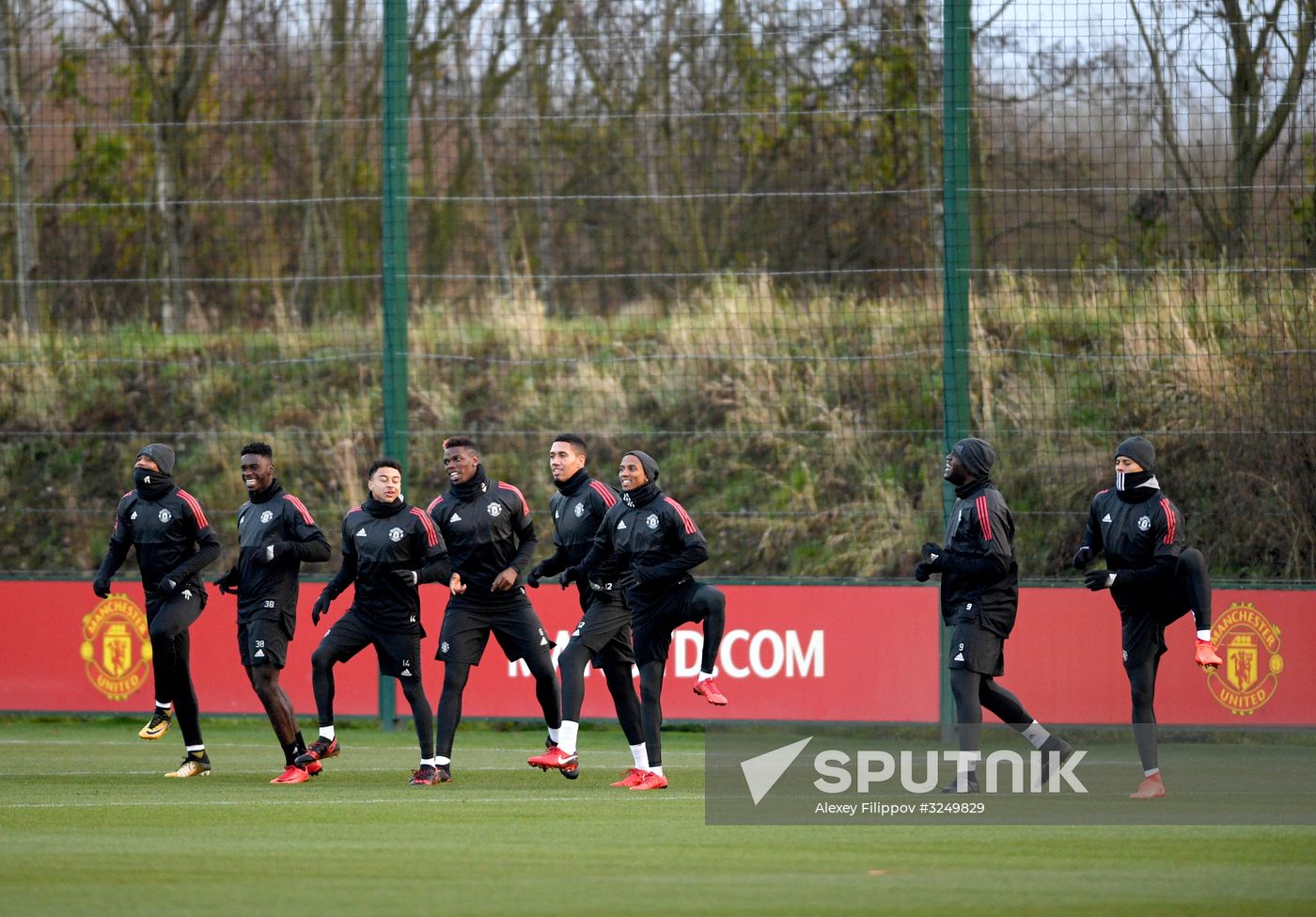 Football. Champions League. Manchester United's training session