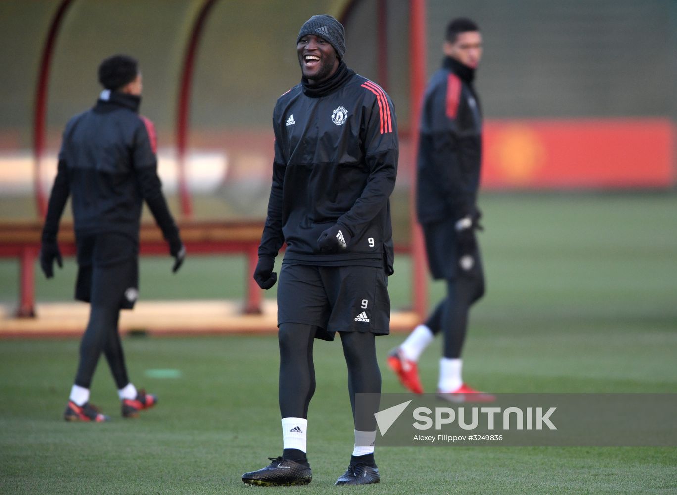 Football. Champions League. Manchester United's training session