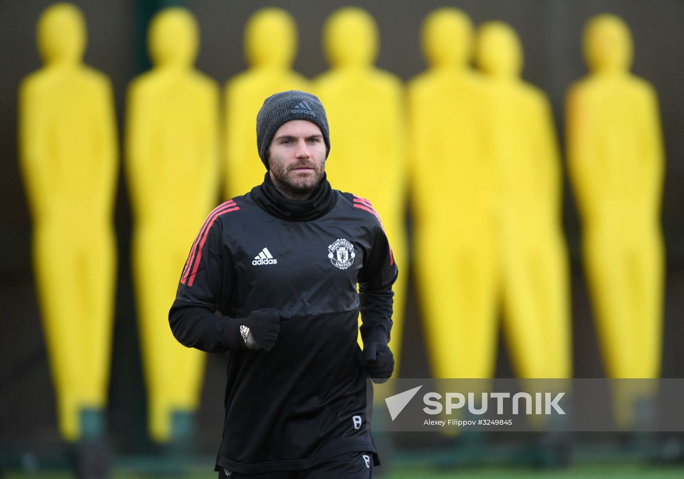 Football. Champions League. Manchester United's training session