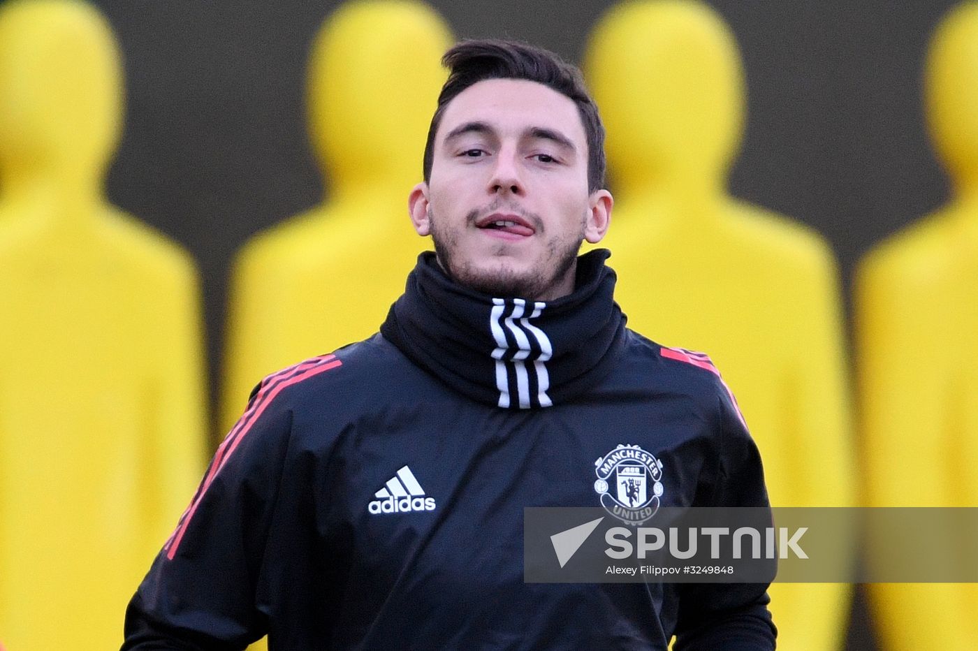 Football. Champions League. Manchester United's training session