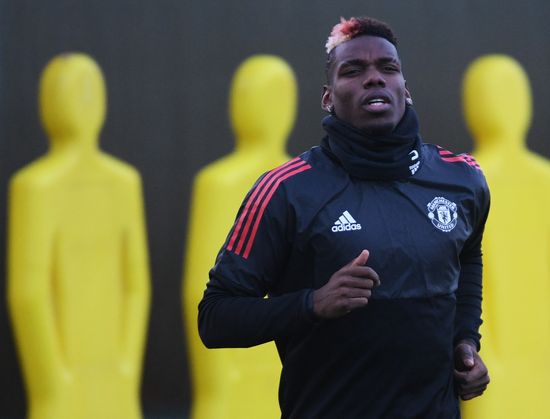 Football. Champions League. Manchester United's training session