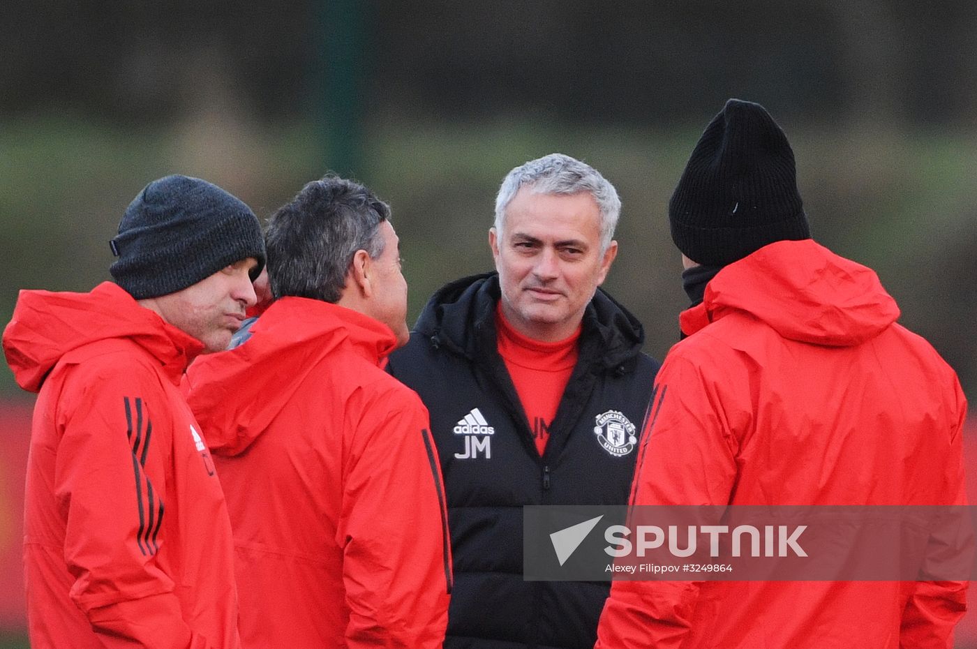 Football. Champions League. Manchester United's training session