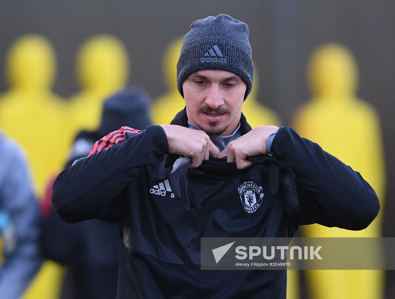 Football. Champions League. Manchester United's training session