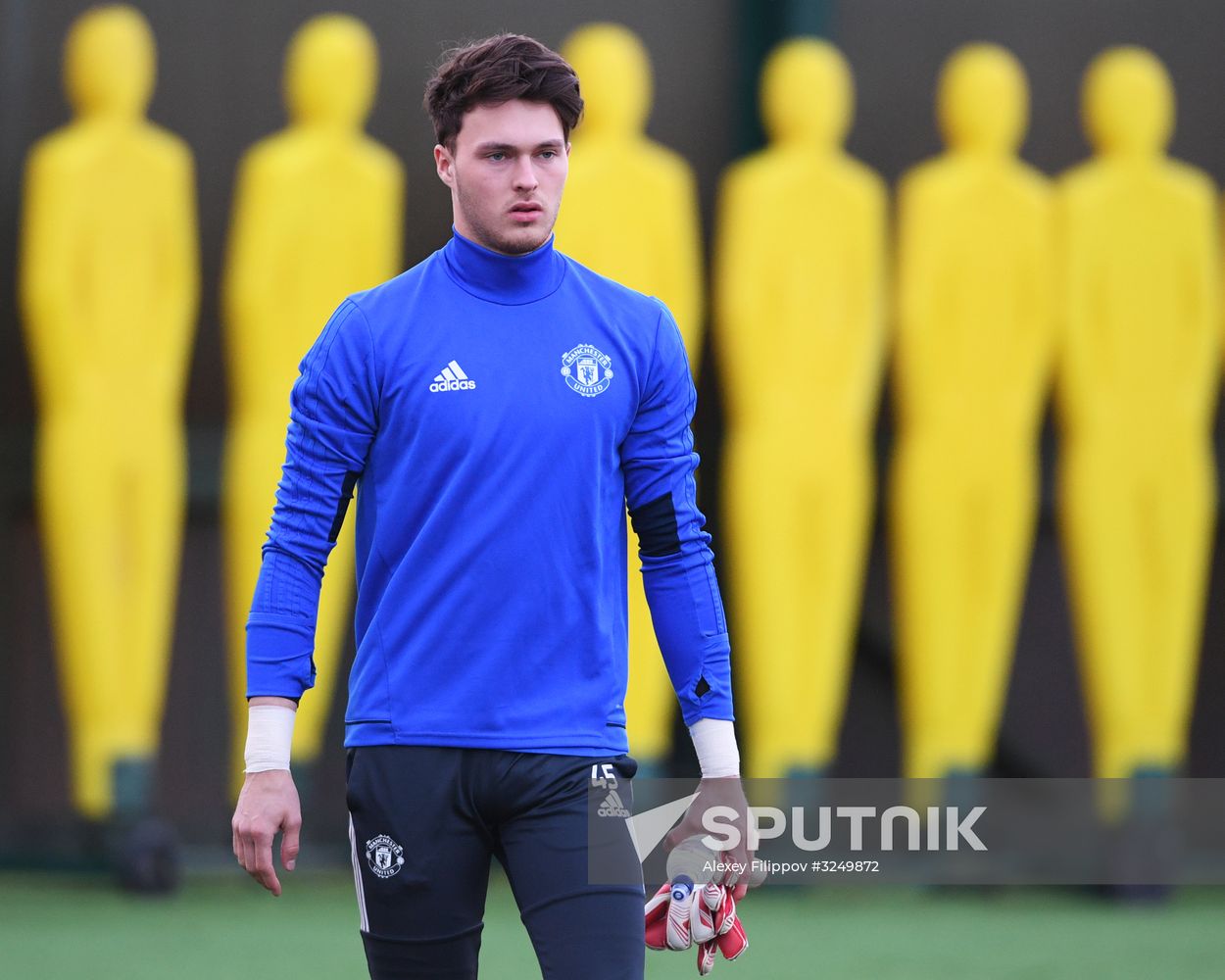 Football. Champions League. Manchester United's training session