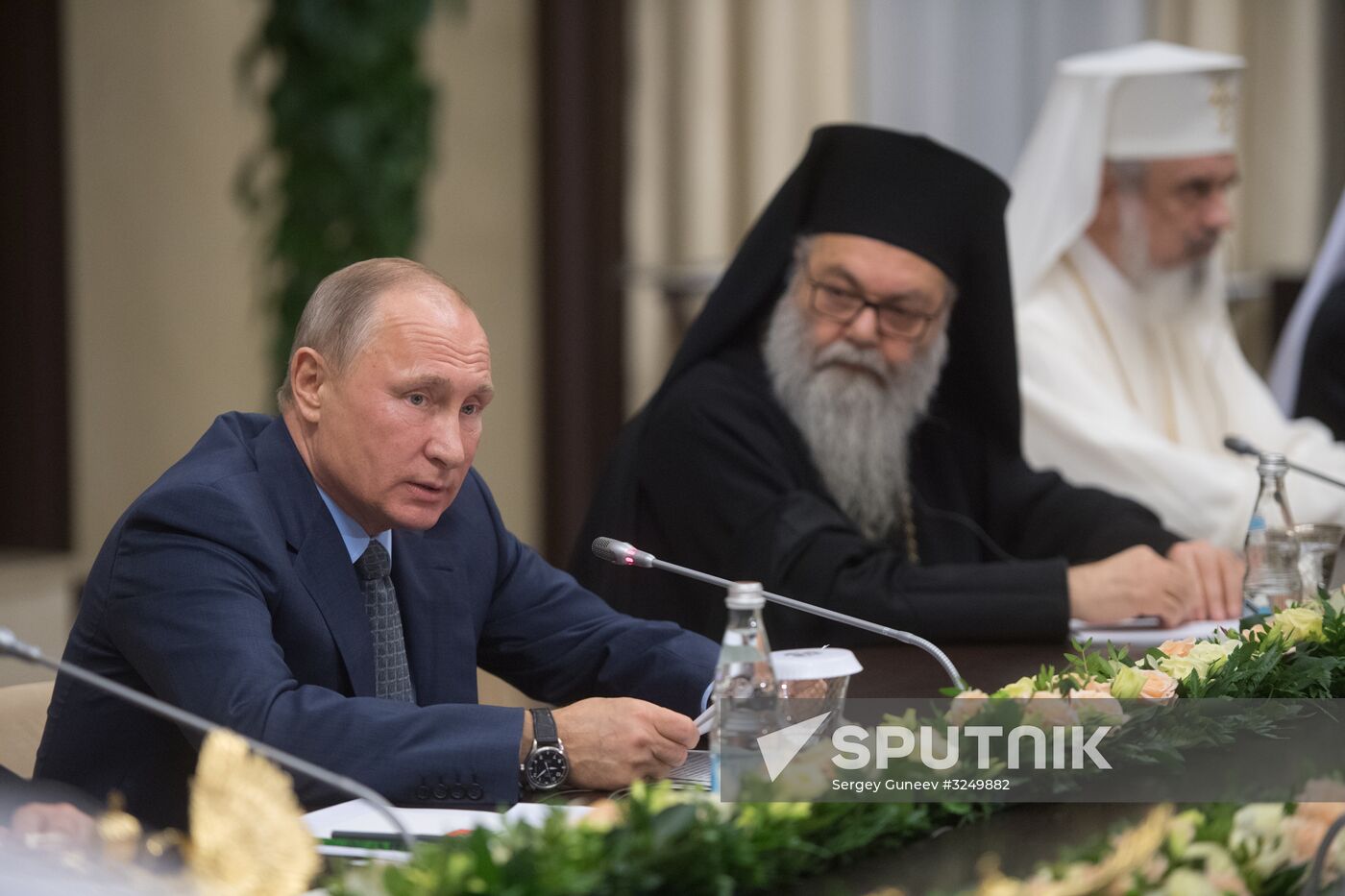 President Vladimir Putin meets with heads of delegations of local Orthodox churches