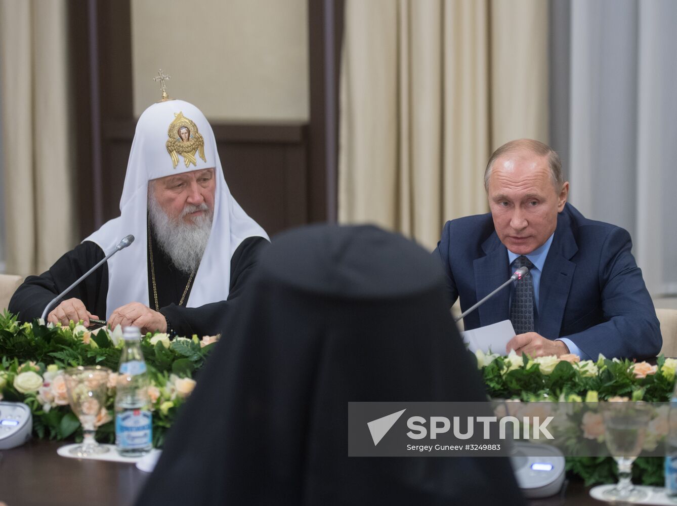 President Vladimir Putin meets with heads of delegations of local Orthodox churches