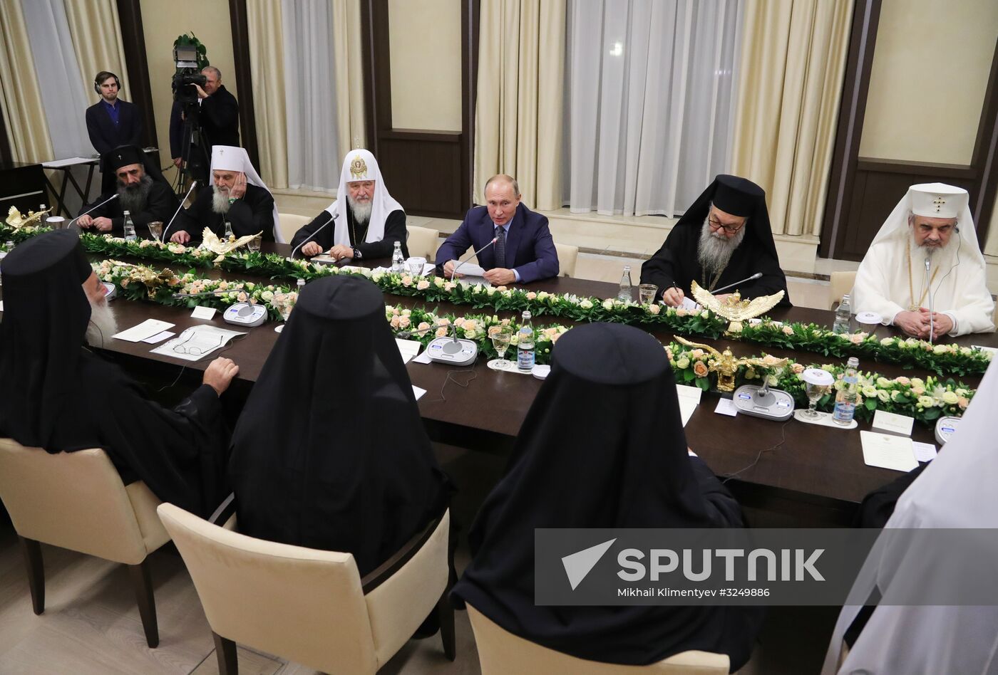 President Vladimir Putin meets with heads of delegations of local Orthodox churches