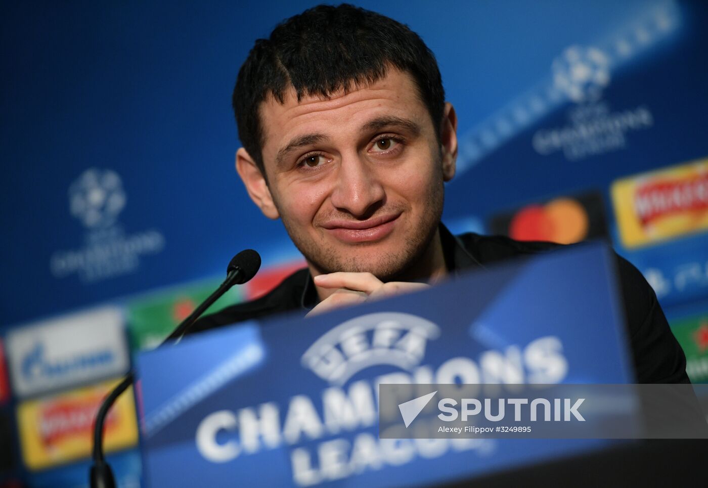 Football. Champions League. CSKA's training session