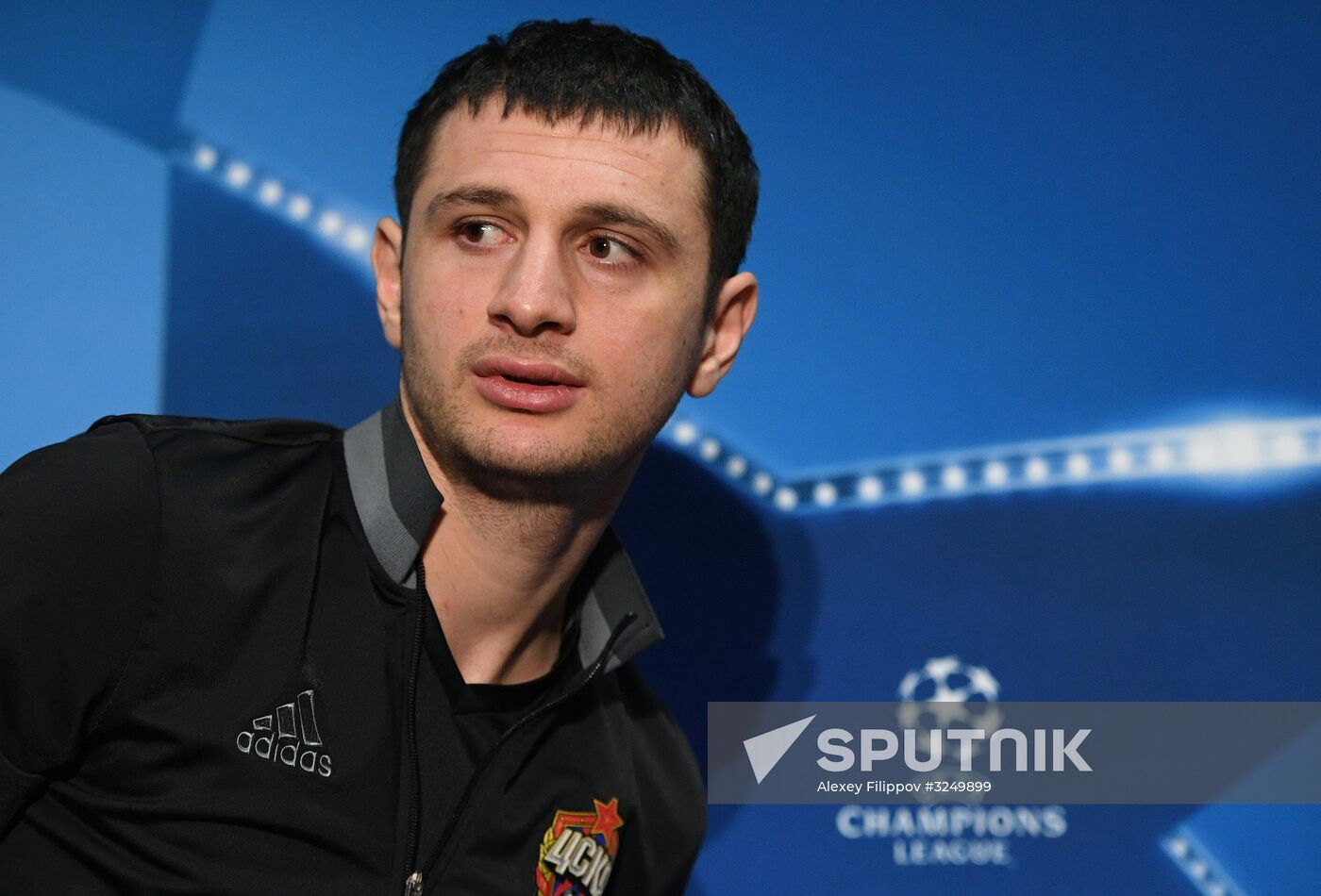 Football. Champions League. CSKA's training session