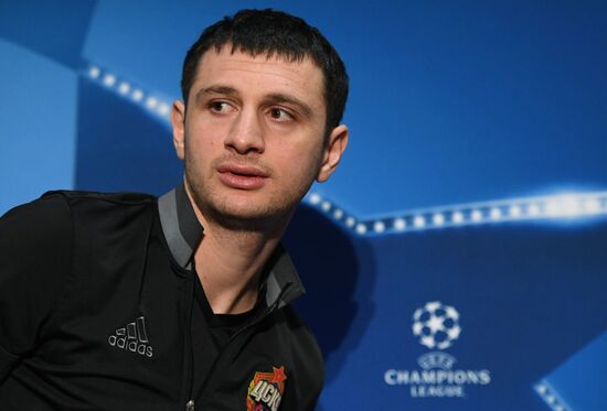 Football. Champions League. CSKA's training session