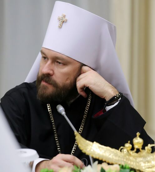 President Vladimir Putin meets with heads of delegations of local Orthodox churches