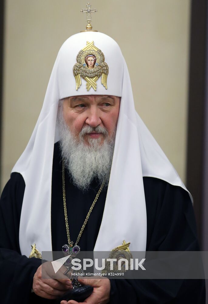 President Vladimir Putin meets with heads of delegations of local Orthodox churches