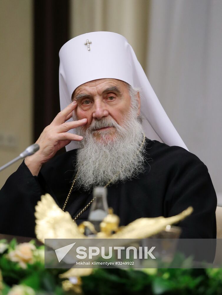 President Vladimir Putin meets with heads of delegations of local Orthodox churches