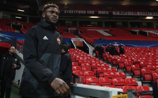 Football. Champions League. CSKA's training session