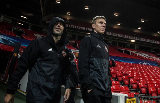 Football. Champions League. CSKA's training session